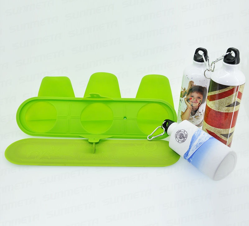 무료 배송 스포츠 병 주전자 머그잔 승화 전송 인쇄에 대 한 3D 실리콘 고정 장치 클램프 금형